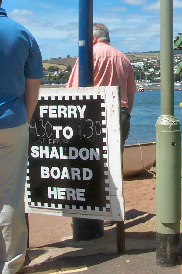 Ron waits for the ferry